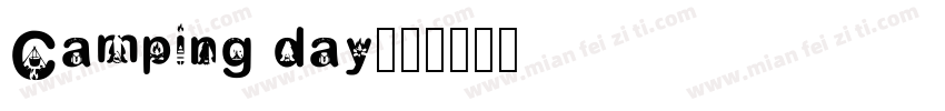Camping day字体转换